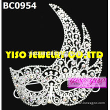 mask fashion crystal pageant tiaras